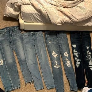 New jeans without tags from american eagle( sizes 0-2)